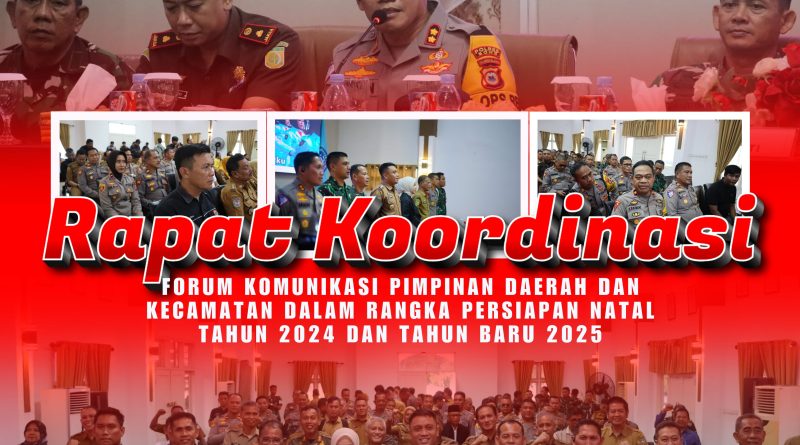 Kapolres Bone Hadiri Rakor Forum Komunikasi Pimpinan Daerah dan Kecamatan Dalam Rangka Persiapan Natal