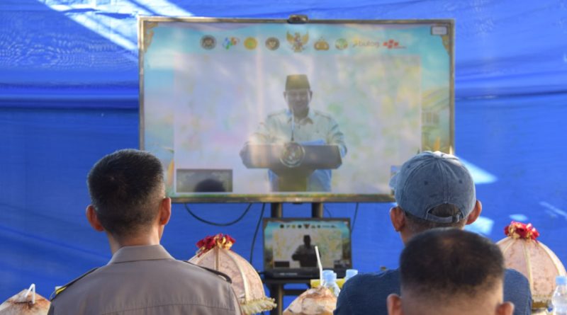 Bersama Presiden RI via Zoom, Polres Bone Sukses Laksanakan Panen Raya Jagung Serentak