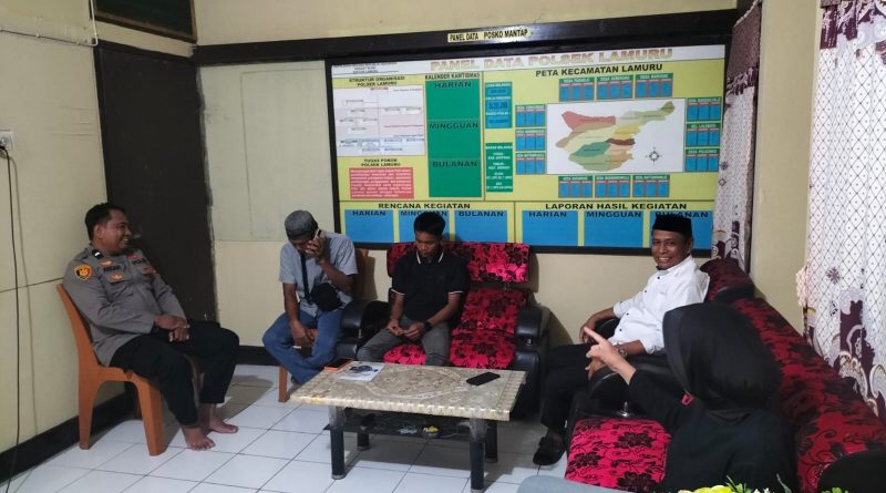 Kapolsek Lamuru Berikan Edukasi dan Pembinaan kepada Anak Pengguna Knalpot Brong yang Dikeluhkan Warga