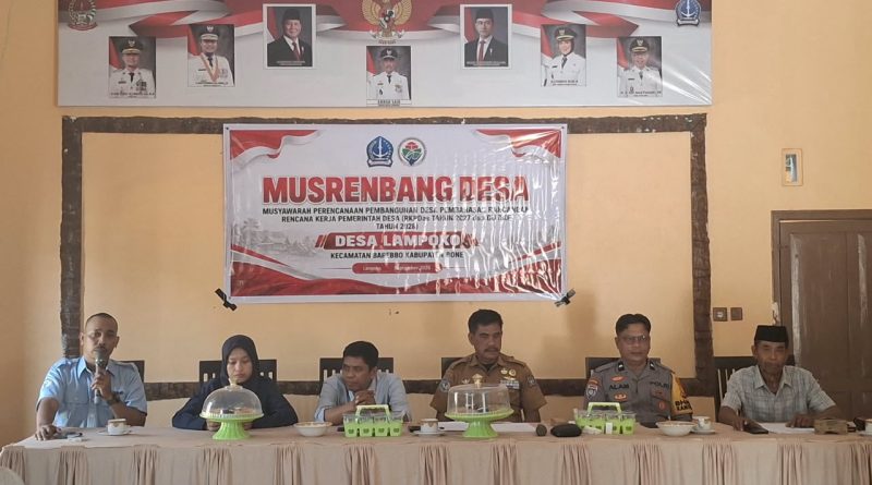 Agar Berjalan Aman Bhabainkamtibmas Hadiri Musrenbang Desa , Bahas RKPDes Tahun 2027 dan DU RKP Tahun 2028