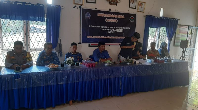 Aipda Surya Sukma Hadiri Musdes Penetapan RKPDes Tahun 2027 di Desa Lapasa